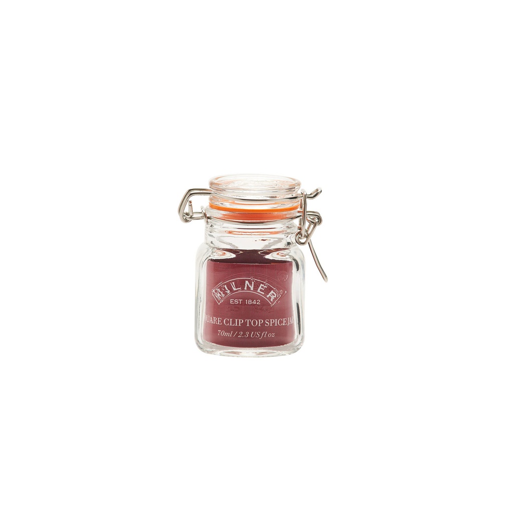 Frasco Clip Top Square 70ml - Kilner