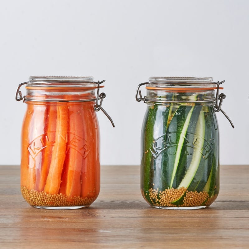 Frasco Redondo Clip Top 1 L - Kilner