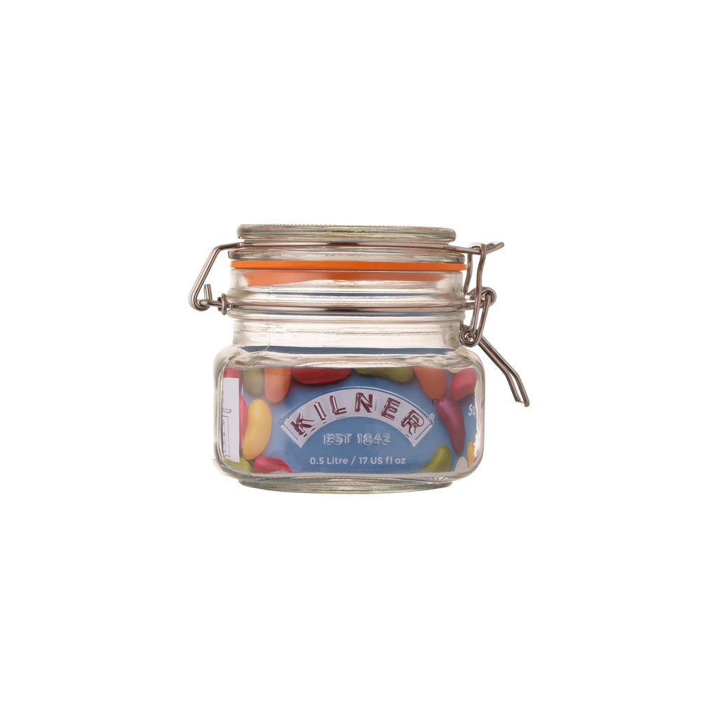 Frasco Clip Top Cuadrado 0,500ml - Kilner