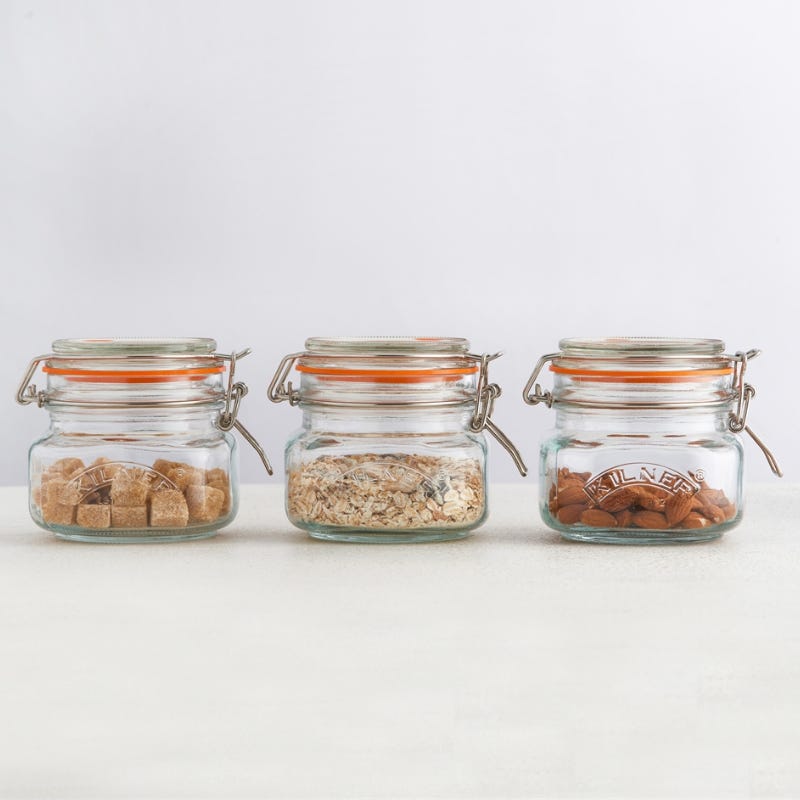 Frasco Clip Top Cuadrado 0,500ml - Kilner