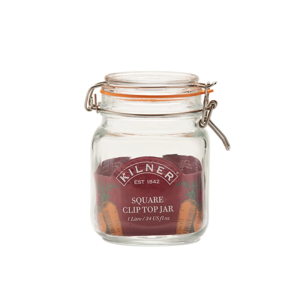 Frasco Clip Top Cuadrado 1L - Kilner