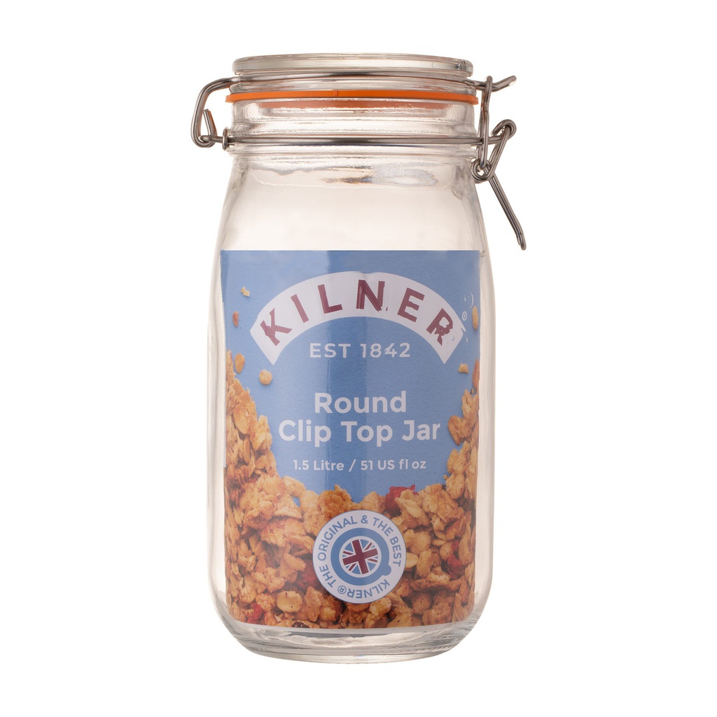 Frasco Redondo Clip Top 1,5 L - Kilner