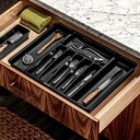 Organizador de Cubiertos Extensible Classic Carbón - Madesmart