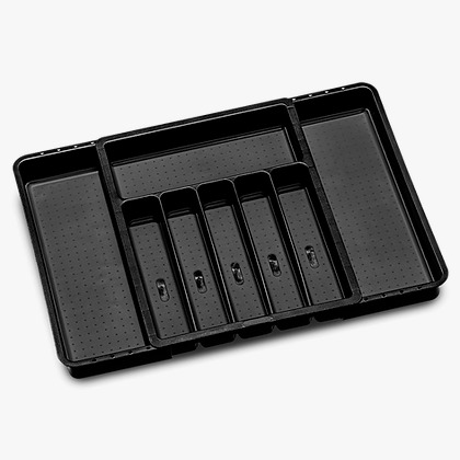 Organizador de Cubiertos Extensible Classic Carbón - Madesmart