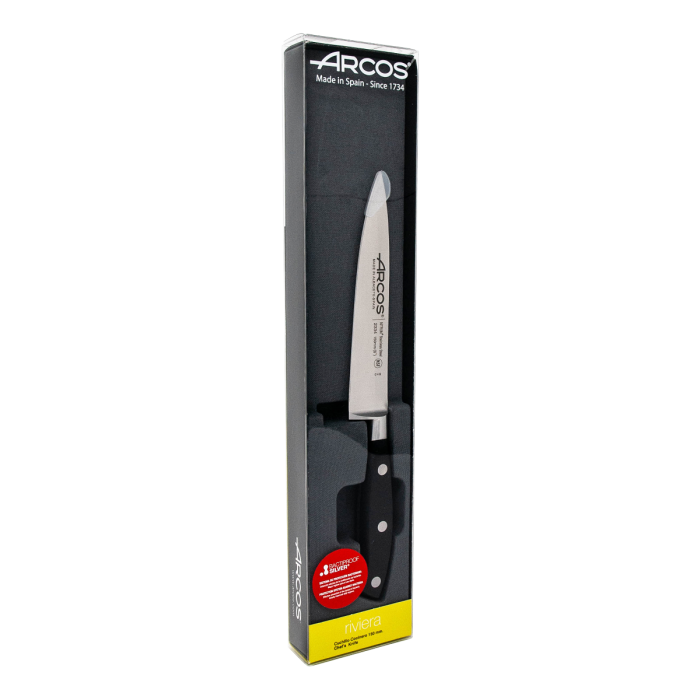 Cuchillo Cocinero Serie Riviera Negro 150mm- Arcos