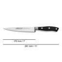 Cuchillo Lenguado 170mm Serie Riviera Negro - Arcos