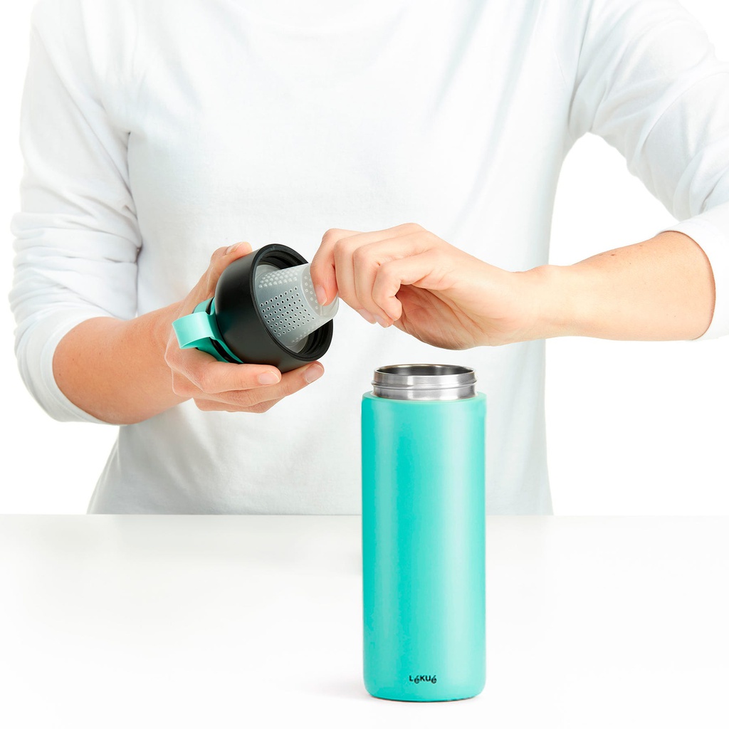 Botella Isotérmica To Go 500 ml Turquesa - Lékué