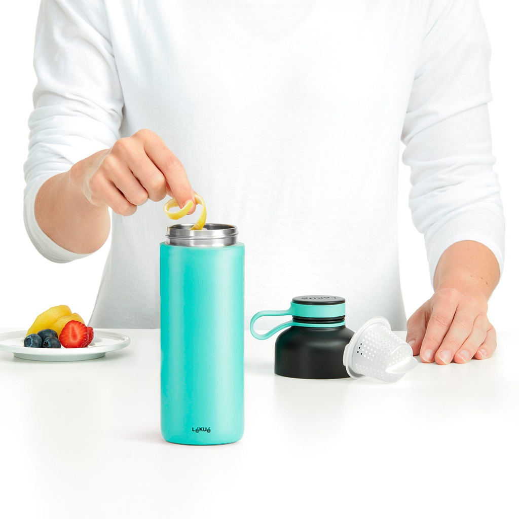 Botella Isotérmica To Go 500 ml Gris - Lékué