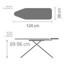 Tabla de Planchar 1,24x38cm Gecko - Brabantia