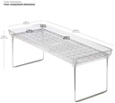 Estante Large Transparente Plegable - Madesmart