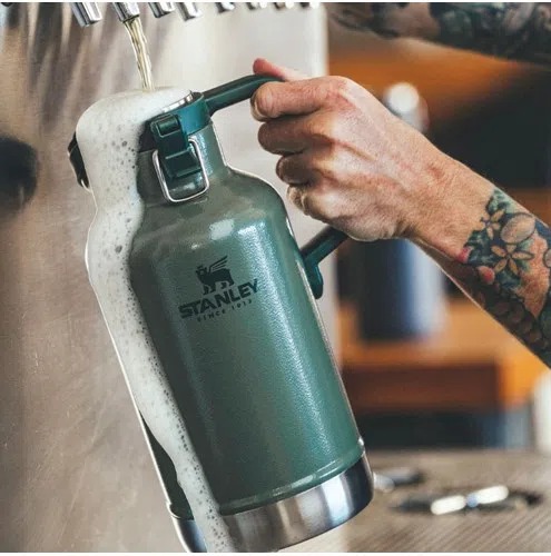 Termo Classic Growler 1,9L Hammertone Green - Stanley