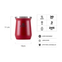 Mate Classic Acero Inox 236ml Rojo - Stanley