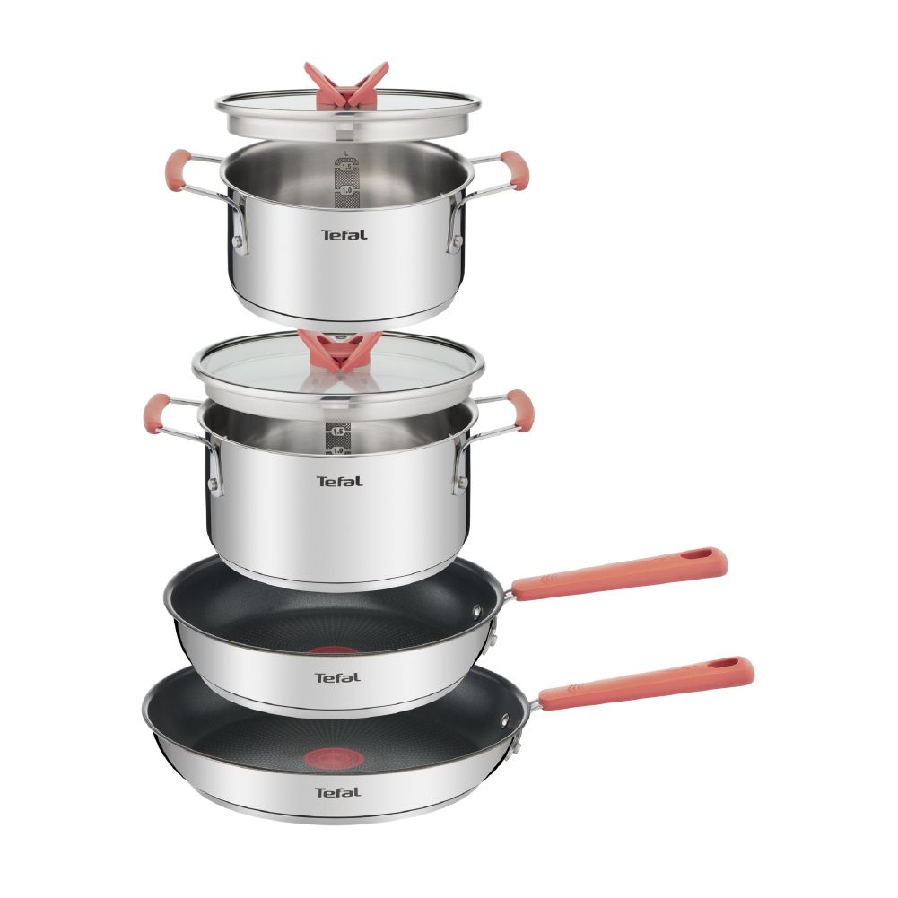 Batería de Cocina Optispace Acero Inox. (6 pzas) pzas. - Tefal