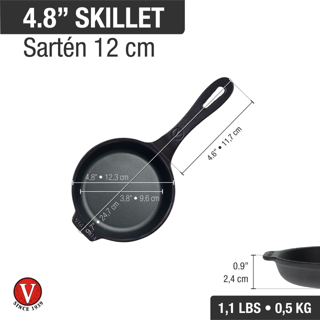 Provoletera c/Mango Fundición Cast Iron 12 cm - Victoria