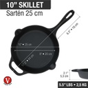 Sarten de Fundición Cast Iron 26cm - Victoria