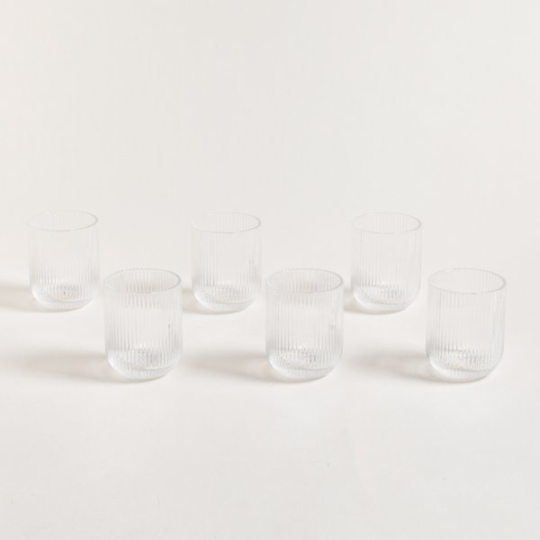 Juego de Copas de vidrio 350ml + Vasos Bajos 300 ml - Set x (6und)