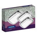 Bandejas Rectangulares p/Horno Acero Inoxidable Set x (3und) - Tramontina