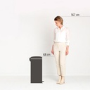 Cesto c/Pedal New Icon 30 L Acero - Brabantia