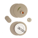 Posavasos Circular Ruca (x4und) Ceniza - Vacavaliente