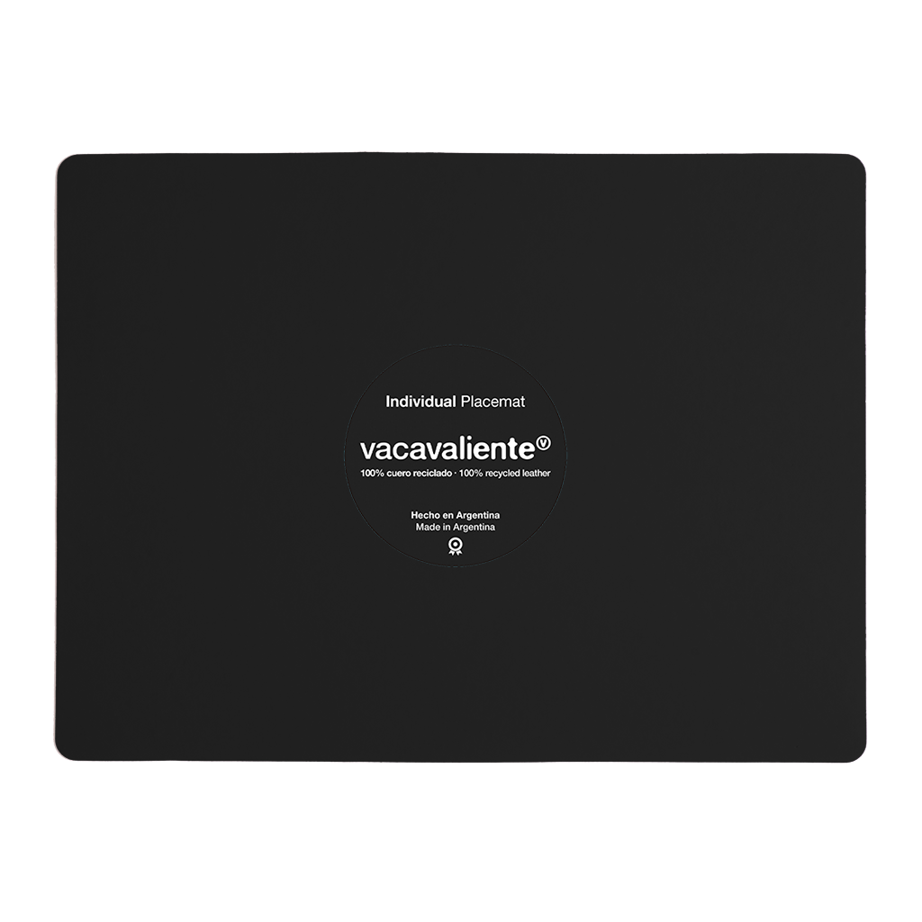 Individual Rectangular Negro x (6und) - VacaValiente