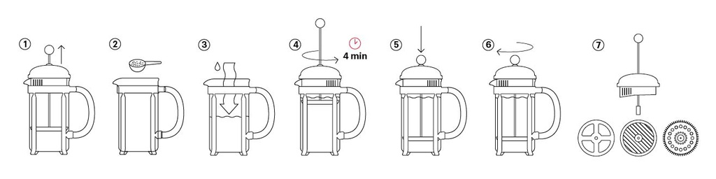 Cafetera Chambord Classic 4 Pocillos - Bodum