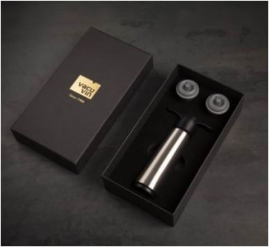 Bomba de Vacío A.Inox. +2 Tapones Gift Box - VacuVin