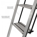 Escalera de Aluminio 3 Peldaños con Agarre