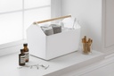 Wooden Handle Basket White - Litem