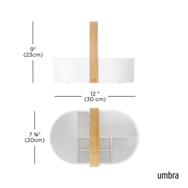 Organizador Curvo Bellwood 30x20x23cm White - Umbra