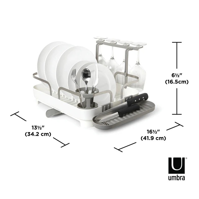 Escurridor de Platos White - Umbra