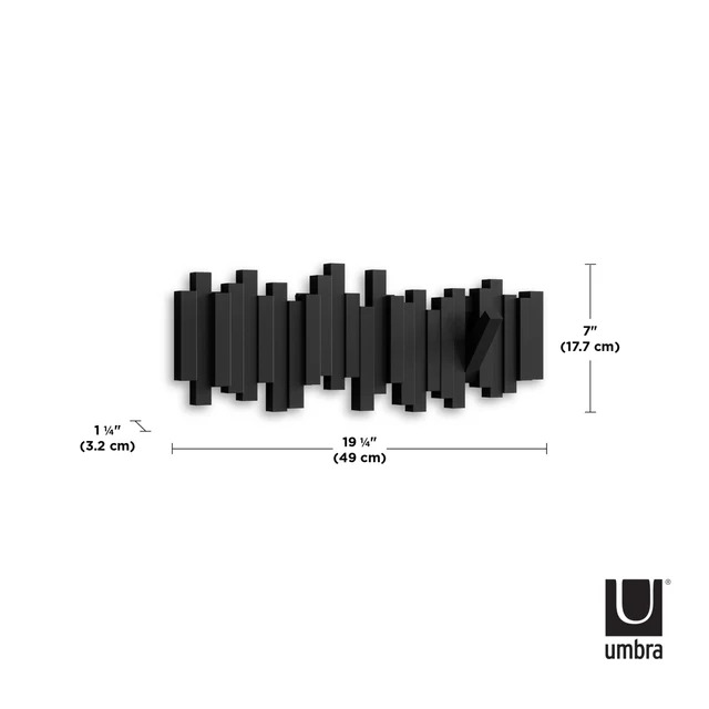 Perchero Rebatible de Pared Sticks 5 Ganchos - Umbra