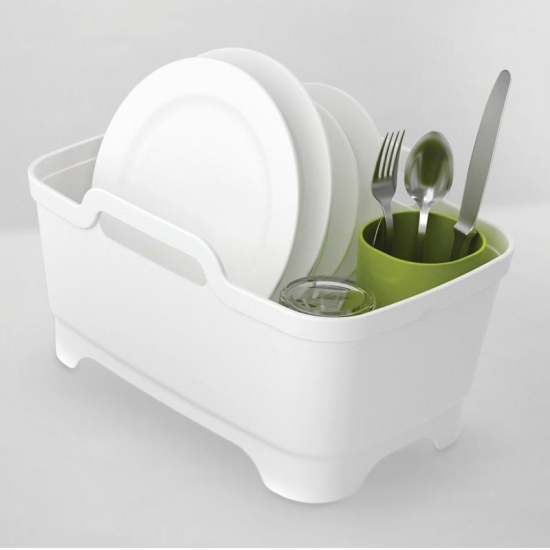 Escurridor Contenedor de Platos Blanco Wash & Drain - Joseph Joseph