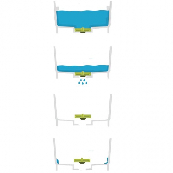 Escurridor Contenedor de Platos Blanco Wash & Drain - Joseph Joseph