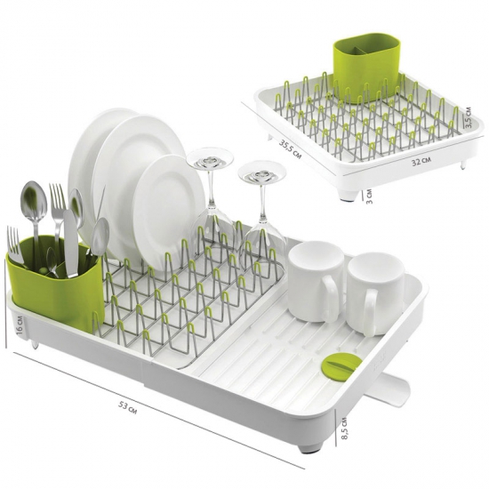 Escurridor de Platos Expandible Verde - Joseph Joseph
