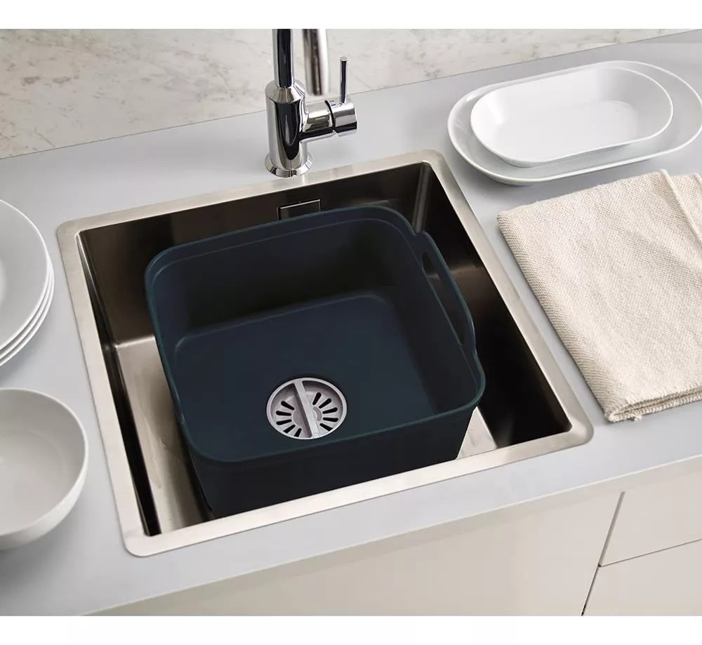 Escurridor y Contenedor Wash & Drain Gris - Joseph Joseph