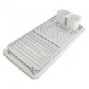 Escurridor de Platos Aluminio 32 x 44 x 9 cm White - Home Concept