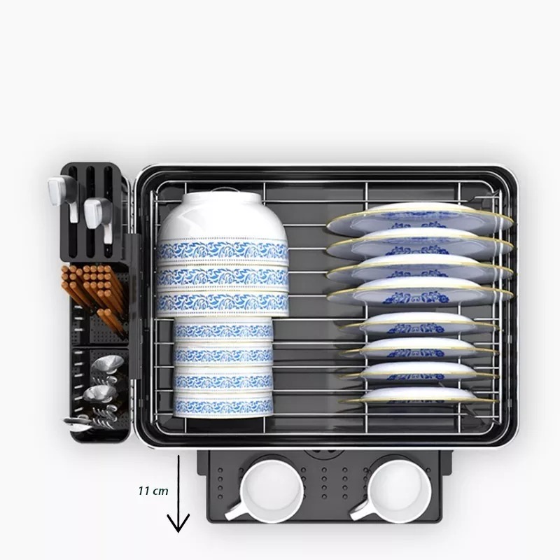 Escurridor De Platos Acero Inox C/Drenaje - Sinoart