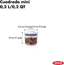 Tarros Cuadrados Mini Pop 0.2L - Oxo Good Grip