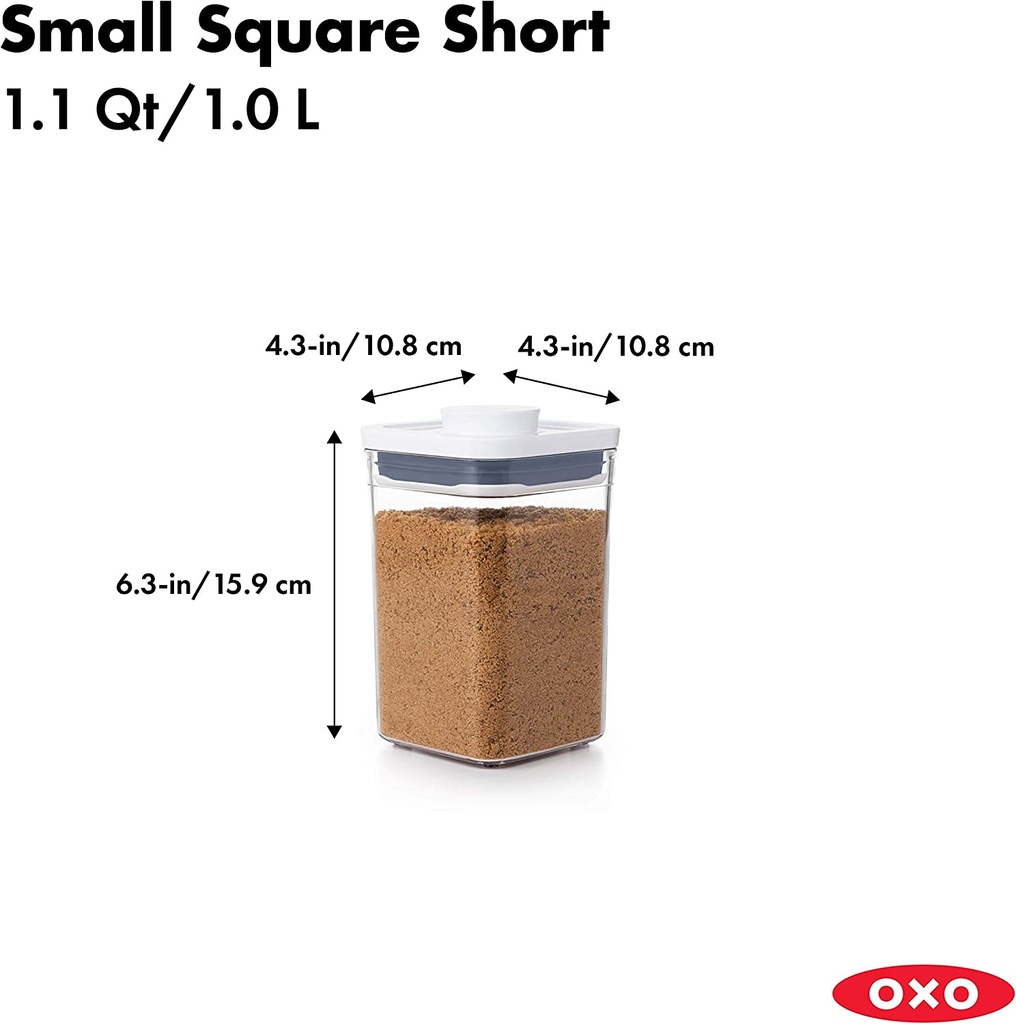 Tarros Cuadrados Small Pop 1L - Oxo Good Grip