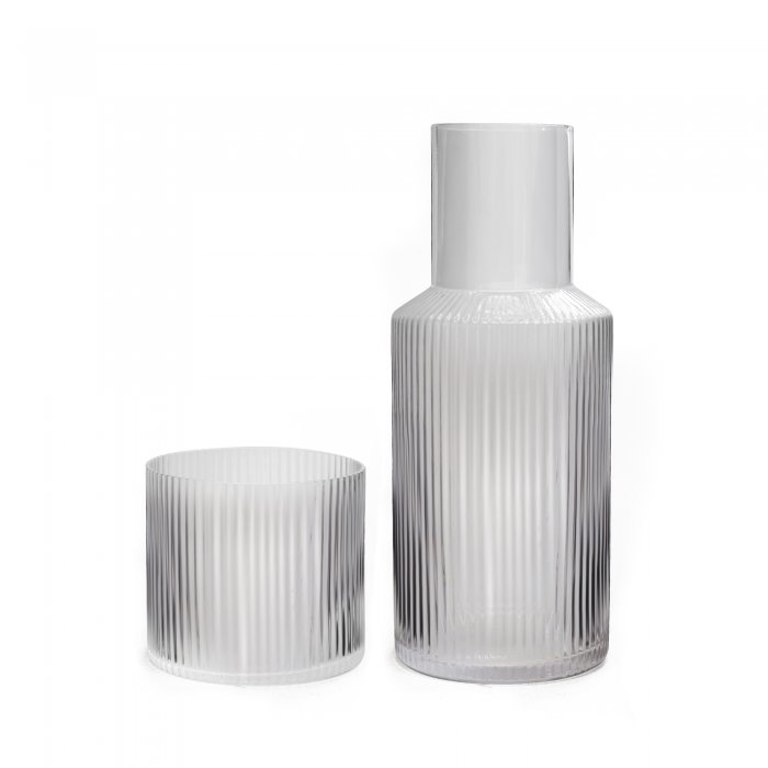Set Jarra + Vaso de Noche Grey - Sakura