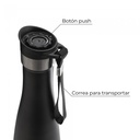 Botella Térmica Wavy Negra 750ml - Sakura