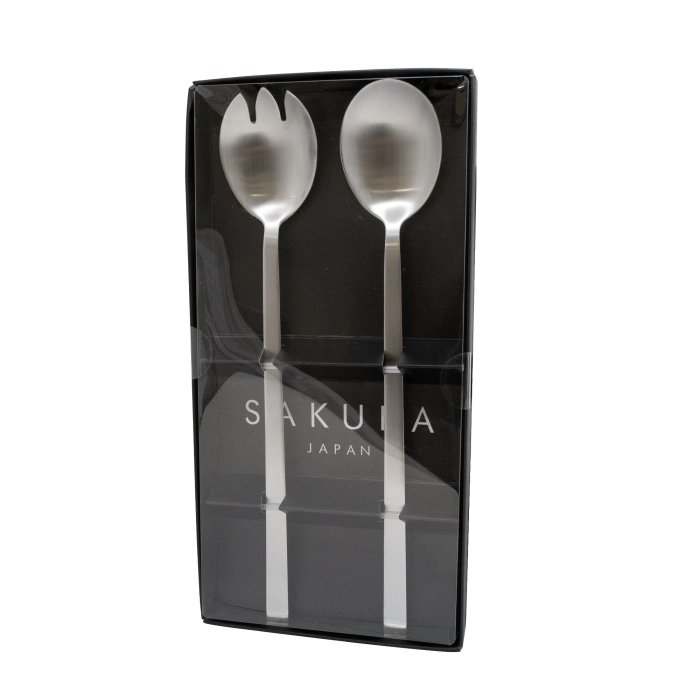 Cubiertos p/Ensalada Matt - Sakura