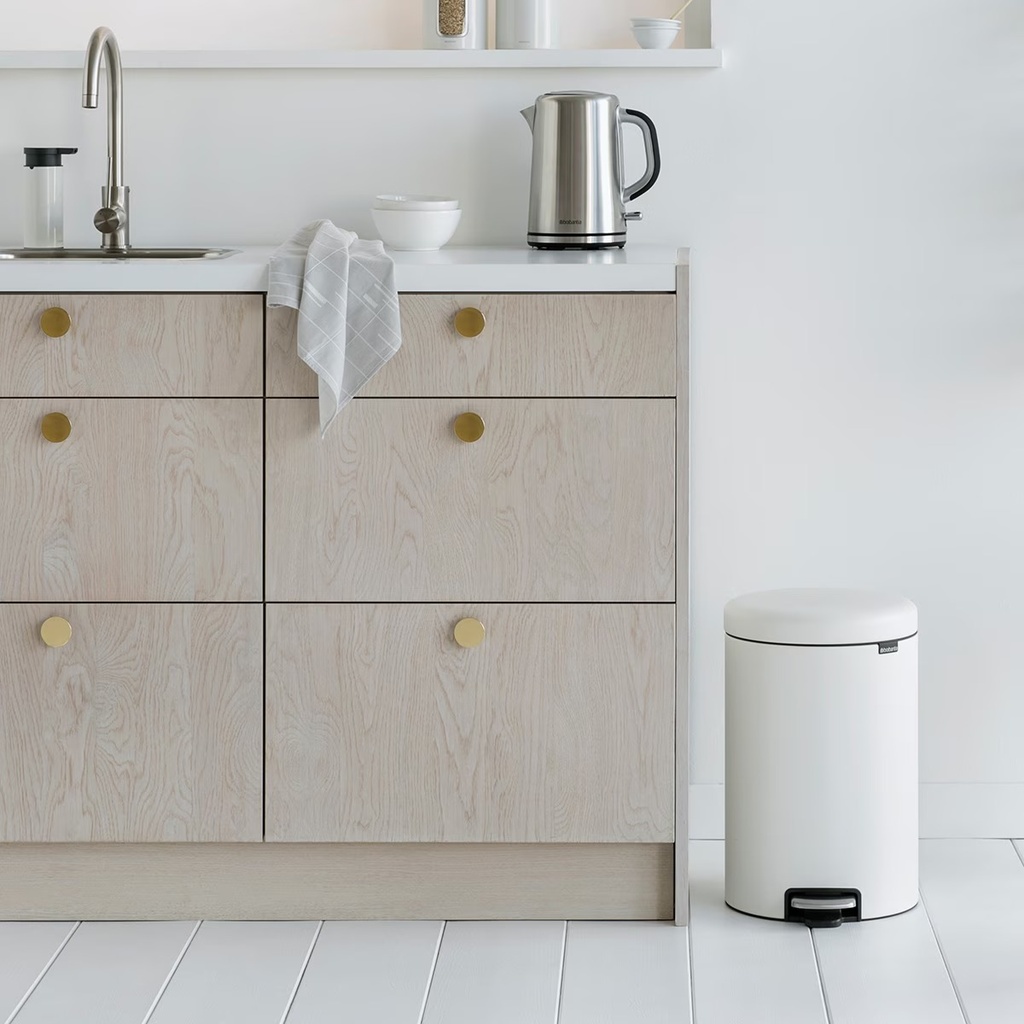 Cesto c/Pedal New Icon 20 L Blanco - Brabantia