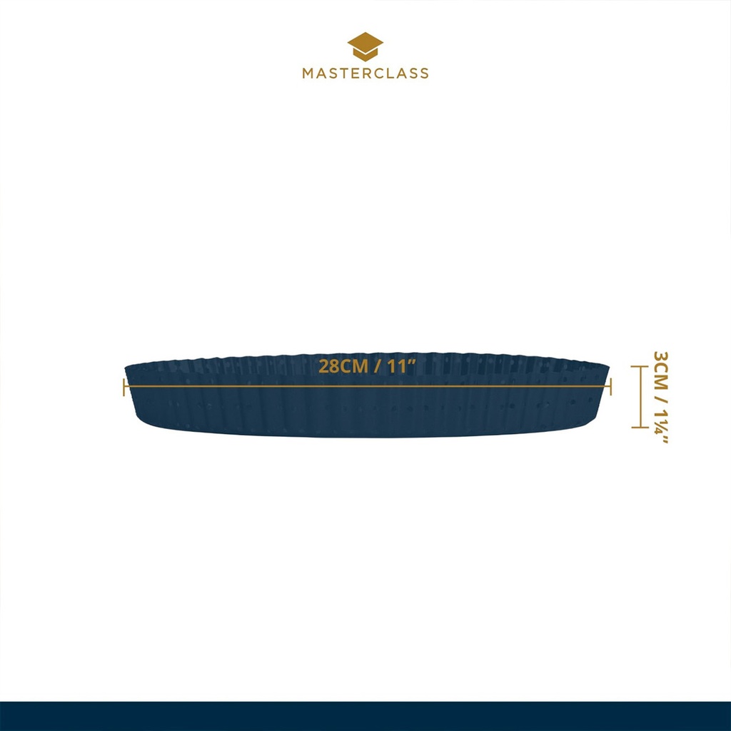 Molde Redondo Microperforado Base Desmontable 28 cm - Masterclass