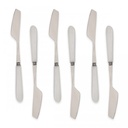 Set x 6 (und) Untadores Porcelana White y Acero
