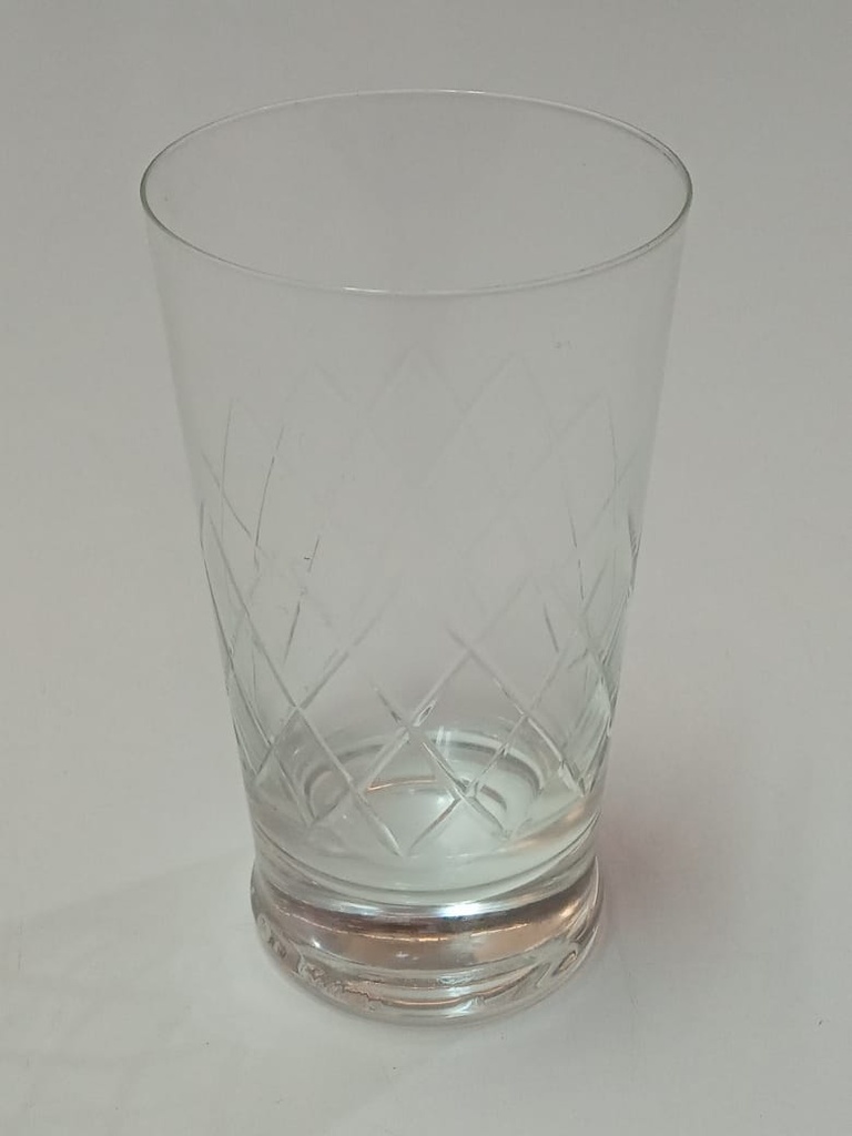 Vaso De Cristal C/Talon Tallado Set x6