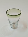 Vaso Siluete Borde Verde- Set x6