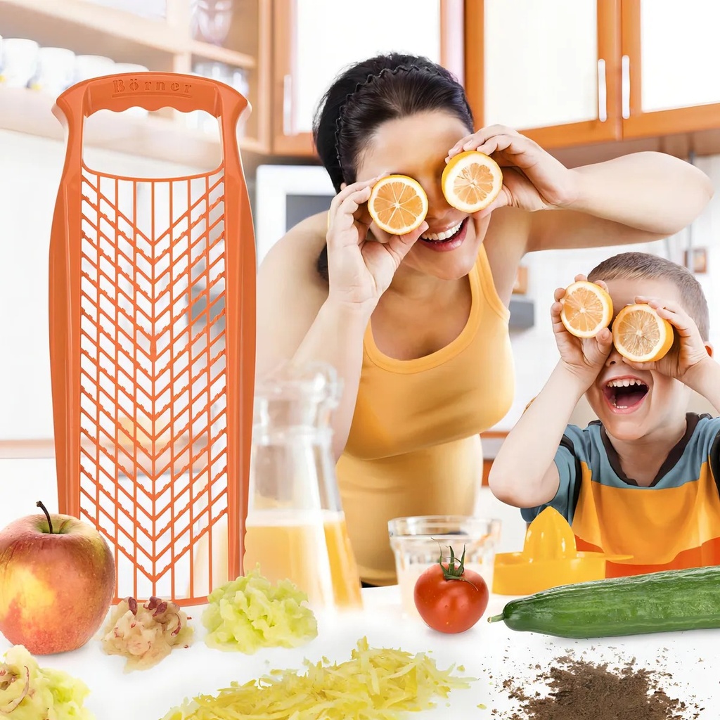 Rallador Fino y Grueso Reibe Naranja - Börner