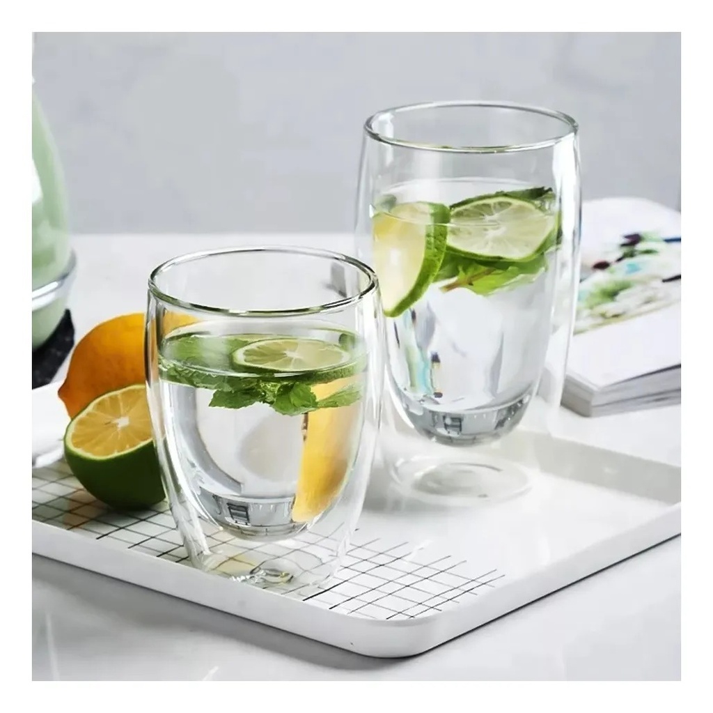 Vaso Double Vidrio Wall (330ml) - Vidrio