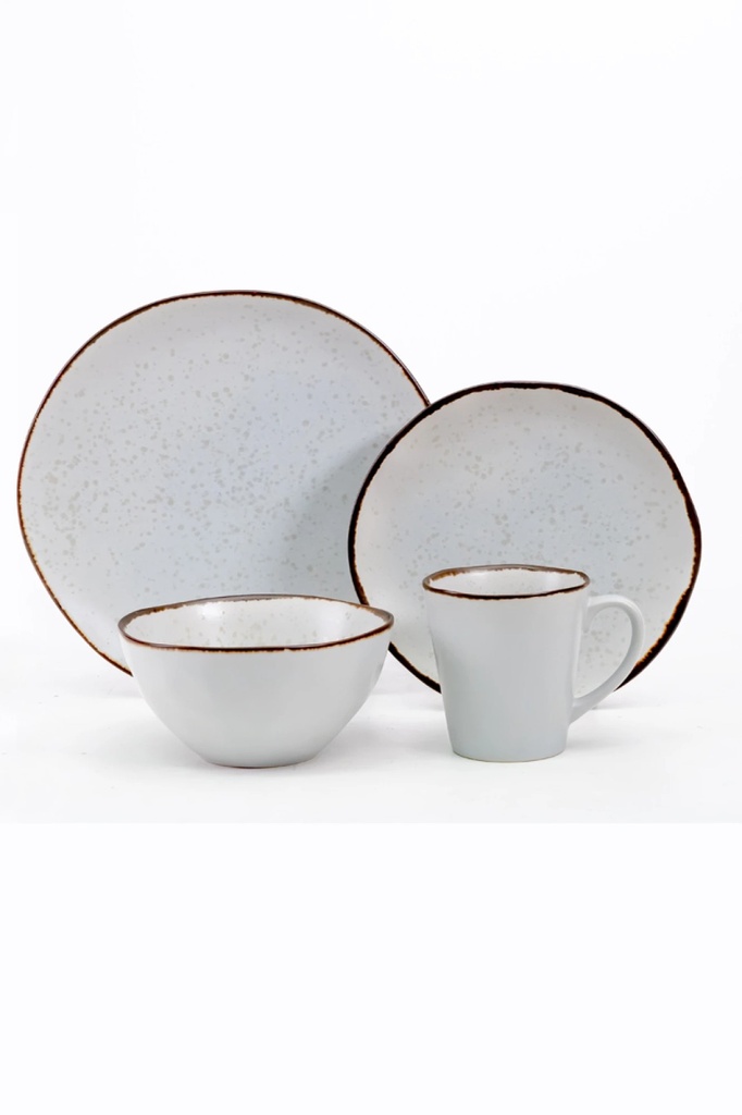 Juego Vajilla Varanus Light Grey - Set x (16pzas)